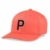 Puma P 110 Snapback Cap - Hot Coral/Navy Blazer