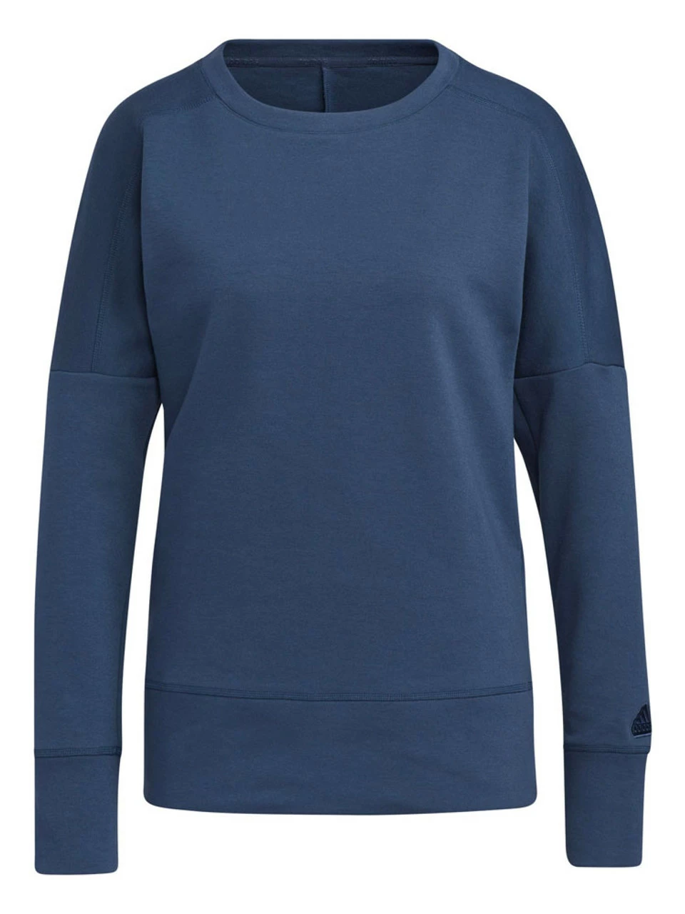 Adidas Women's Go-To Recycled Content Crew Sweatshirt - Crew Navy 1 Adidas Women's Go-To Recycled Content Crew Sweatshirt - Crew Navy