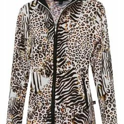 Birdee Sport Women's Exotic Leisure Jacket - Cream Animal