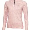 Calvin Klein W Bolina 1/4-Zip Mid-layer - Ice Pink