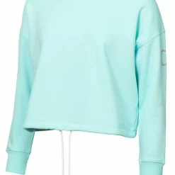 Calvin Klein W Chill Cropped Crew Sweatshirt - Opal