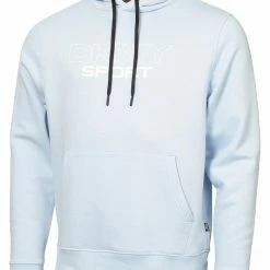 DKNY Sport Large Logo Hoodie - Pale Blue