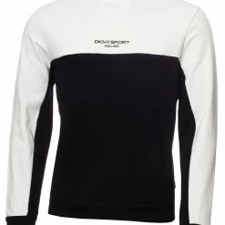 DKNY Sport NYC Colour Block Sweatshirt - Black/White