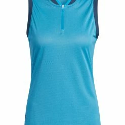 Adidas W Equipment Primegreen Sleeveless Polo Shirt - Crew Navy