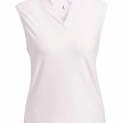 Adidas W Go-To Sleeveless Polo Shirt - Almost Pink