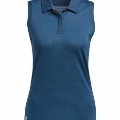 Adidas W Sleeveless Polo Shirt - Crew Navy
