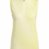 Adidas Women's Primeknit Sleeveless Polo Shirt - Impact Yellow