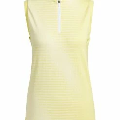 Adidas Women's Primeknit Sleeveless Polo Shirt - Impact Yellow