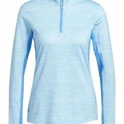 Adidas Women's Ultimate365 Polo Long-Sleeve Top - Pulse Blue