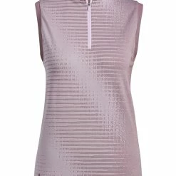 Adidas Women's Primeknit Sleeveless Polo Shirt - Quiet Crimson