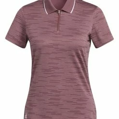 Adidas W Novelty Polo Shirt - Quiet Crimson