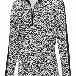 Birdee Sport Women's Cheeta Long Sleeve Top - Black Animal