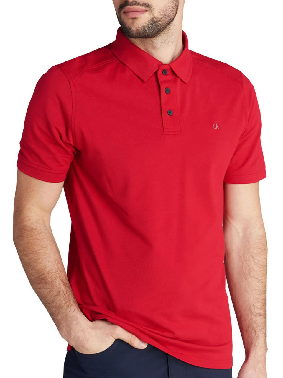 Calvin Klein Campus Polo - Red 1 Calvin Klein Campus Polo - Red