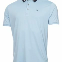 Calvin Klein Whisper Polo Shirt - Dusty Blue