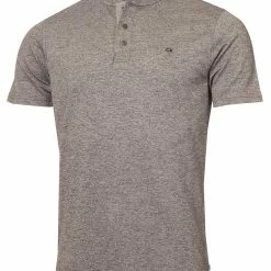 Calvin Klein Blade Collar Pique Polo Shirt - Charcoal Marl