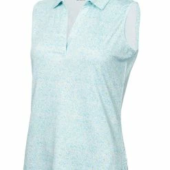 Calvin Klein W Alden Sleeveless Polo - Light Opal