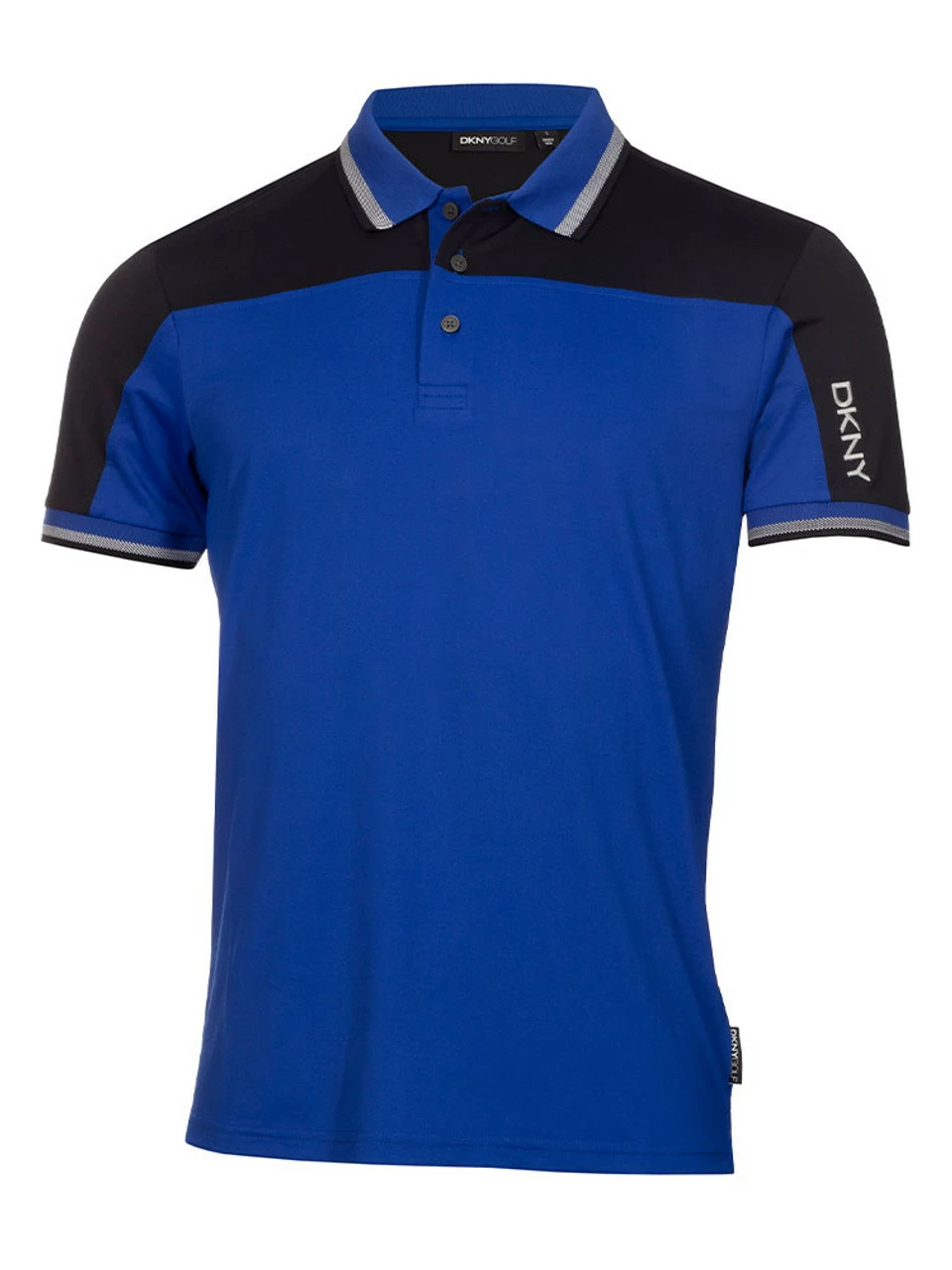 DKNY Golf Broadway Colour Block Polo - Cobalt/Black 1 DKNY Golf Broadway Colour Block Polo - Cobalt/Black