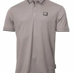 DKNY Golf Spike Polo - Silver/Black