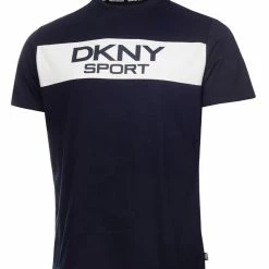 DKNY Sport East River Colour Block T-Shirt - Navy