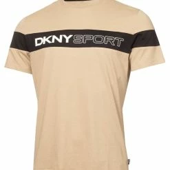 DKNY Sport Colour Block T-Shirt - Stone
