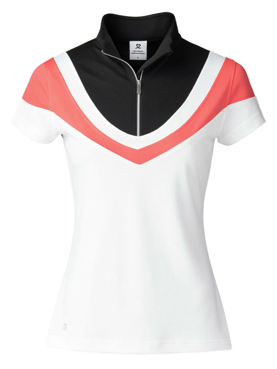 Daily Sports W Tisha Short Sleeve Polo - Black 1 Daily Sports W Tisha Short Sleeve Polo - Black