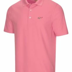 Greg Norman Classic Pique Shark Polo - Pink Cure