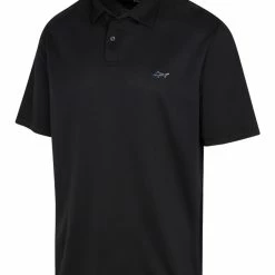 Greg Norman Textured Shark Polo - Black