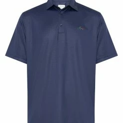 Greg Norman Tile Emboss Polo - Navy