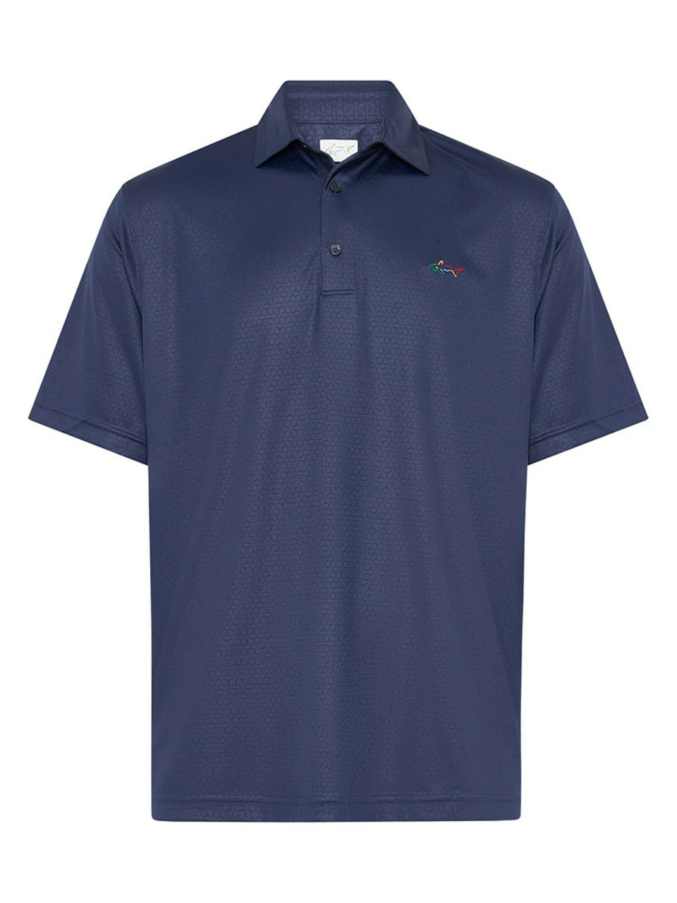 Greg Norman Tile Emboss Polo - Navy 1 Greg Norman Tile Emboss Polo - Navy