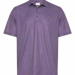 Greg Norman Diamond Foulard Polo - Elderberry