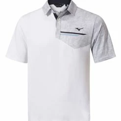 Mizuno Quick Dry Hazard Bloc Polo - White