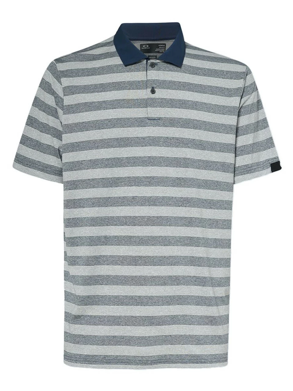 Oakley Blurred Stripe Polo - Team Navy 1 Oakley Blurred Stripe Polo - Team Navy
