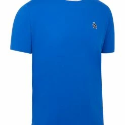 Original Penguin Pima Cotton Blocked Golf Crew - Blue Tattoo