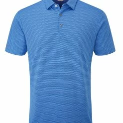 Ping Halcyon Tailored Fit Polo - French Blue Multi