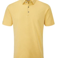 Ping Halcyon Tailored Fit Polo - Gold Multi