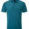 Ping Portman Tailored Fit Polo - Deep Atlantic/Scuba Blue