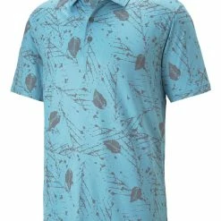 Puma CLOUDSPUN Frequency Golf Polo - Dusty Aqua/Quiet Shade