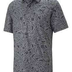 Puma CLOUDSPUN Petal Golf Polo - Quiet Shade/Puma Black
