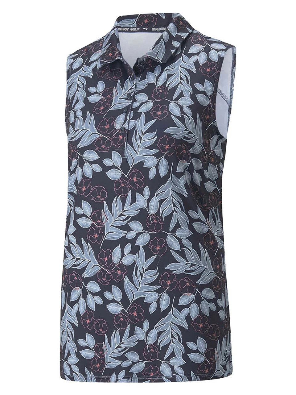 Puma Women's CLOUDSPUN Flora SL Golf Polo - Navy Blazer/Evening Sky 1 Puma Women's CLOUDSPUN Flora SL Golf Polo - Navy Blazer/Evening Sky