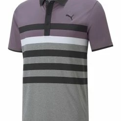 Puma MATTR One Way Polo - Purple Charcoal/Puma Black