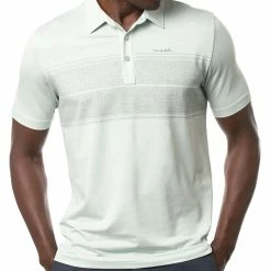 Travis Mathew Infinite Wishes Polo - Heather Neptune Green