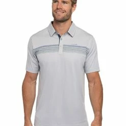Travis Mathew Summer Storm Polo - Heather Light Grey