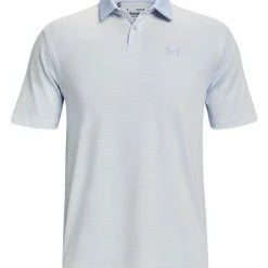 Under Armour Performance Stripe Polo - Oxford Blue/White