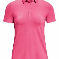 Under Armour Women's Zinger Short Sleeve Polo - Pink Punk
