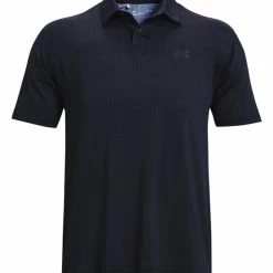 Under Armour T2G Printed Polo - Black/Bauhaus Blue