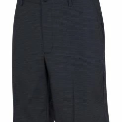 Greg Norman Heathered Tech Short - Black