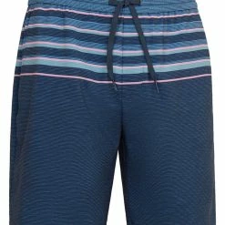 Original Penguin Slub Stripe Block Board Short - Black Iris