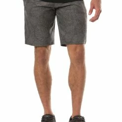 Travis Mathew Go Fish Short - Heather Grey Pinstripe