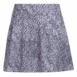 Adidas W Printed Frill Golf Skort - Bliss Lilac