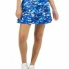 IBKUL Camo Print Swing Skort - Blue/Navy